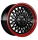 Borbet B 7x17 ET20 4x108 65,1 black rim red