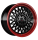 Borbet B 8x17 ET35 5x112 66,5 black rim red