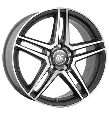 RCDesign RC D17 7,5x17 ET36 5x112 66,6 himalaya grey vollpoliert