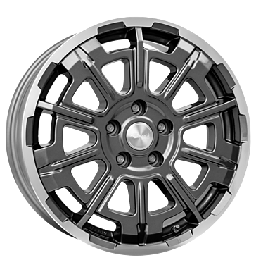 Brock B45 7,5x18 ET43 5x130 84,1 himalaya grey vollpoliert