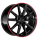 Borbet LX18 8x18 ET40 5x114,3 72,5 black glossy rim red