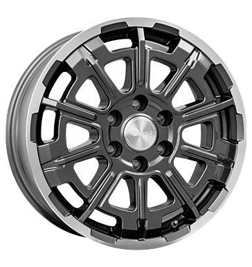 Brock B45 7,5x18 ET48 6x120 74,6 himalaya grey vollpoliert