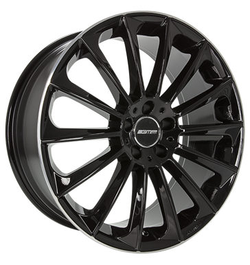 GMP Stellar 9x21 ET30 5x110 65,1 shiny black diamond lip