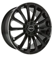 GMP Stellar 9x21 ET45 5x108 63,4 shiny black diamond lip