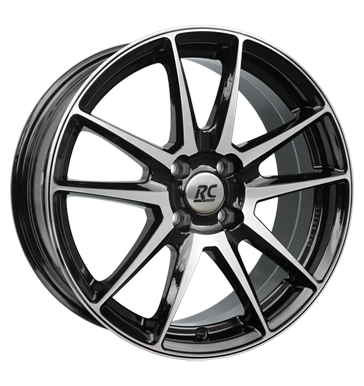 RCDesign RC22 6,5x16 ET45 4x100 63,4 schwarz glanz vollpoliert