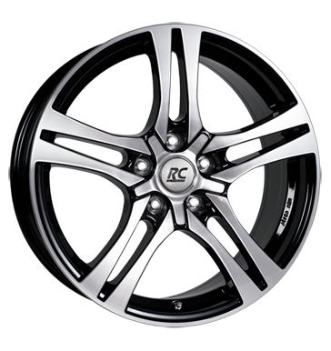 RCDesign RC26 7,5x17 ET45 5x112 66,6 schwarz glanz vollpoliert