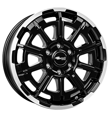 Brock B45 8x20 ET45 6x139,7 92,4 schwarz glanz vollpoliert