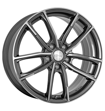 Brock B38 8x18 ET49 5x114,3 72,6 himalaya grey vollpoliert
