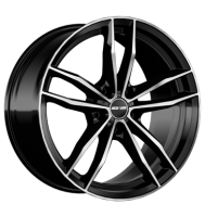 GMP Swan 9x19 ET44 5x120 72,6 black diamond