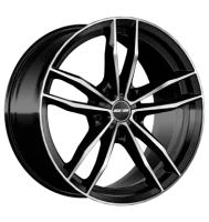 GMP Swan 9x19 ET44 5x120 72,6 black diamond