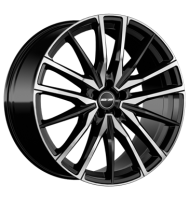 GMP Sparta 9,5x21 ET37 5x112 66,6 black diamond