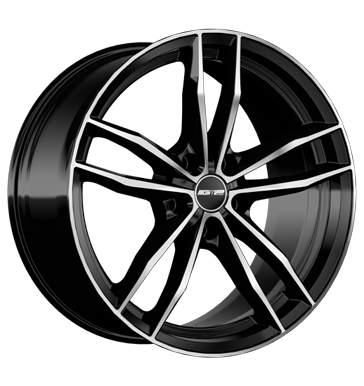 GMP Swan 9,5x20 ET40 5x112 66,6 black diamond