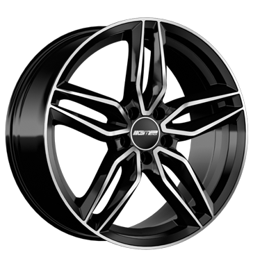 GMP Fasten 9x19 ET48 5x112 66,6 black diamond