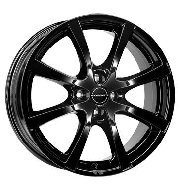 Borbet LV4 7x17 ET44 4x100 64 black glossy