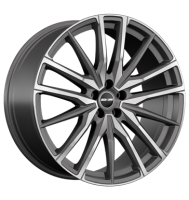 GMP Sparta 10,5x21 ET43 5x112 66,6 anthracite matt diamond