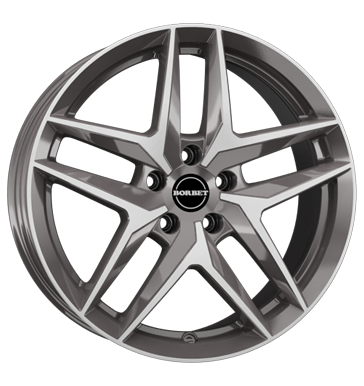 Borbet Z 8,5x20 ET40 5x112 66,6 mistral anthracite glossy polished
