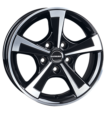 Borbet CWT 6x15 ET30 5x112 66,5 black polished glossy