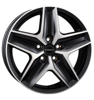Borbet CWZ 7,5x18 ET43 5x120 65,1 black polished matt