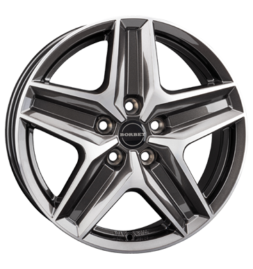 Borbet CWZ 7,5x18 ET48 5x112 66,5 mistral anthracite glossy polished