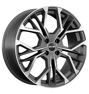 GMP Matisse 6,5x16 ET45 4x100 73,1 anthracite matt diamond
