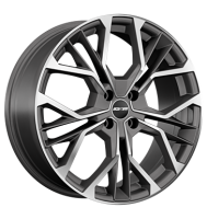 GMP Matisse 6,5x16 ET45 4x100 73,1 anthracite matt diamond