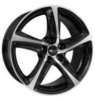Brock B25 8x18 ET35 5x100 63,4 schwarz glanz vollpoliert