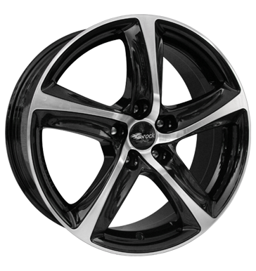 Brock B25 8x18 ET48 5x114,3 72,6 schwarz glanz vollpoliert