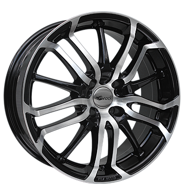 Brock B26 7,5x17 ET35 4x100 63,4 schwarz glanz vollpoliert