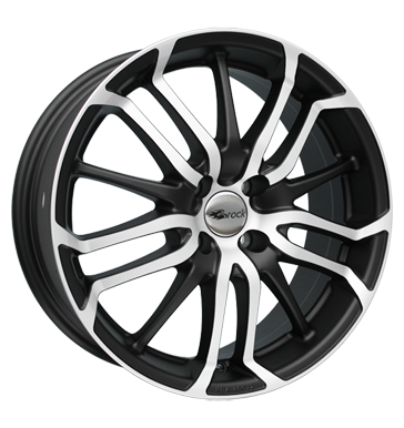 Brock B26 7,5x17 ET35 4x108 63,4 schwarz matt vollpoliert