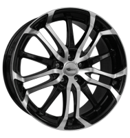 Brock B26 8x18 ET35 5x120 72,6 schwarz matt vollpoliert