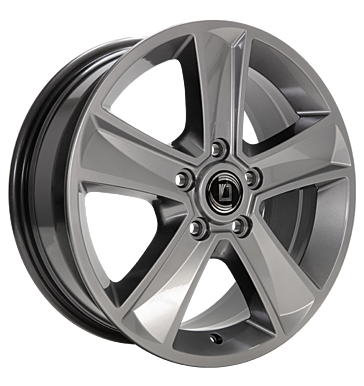 Diewe Wheels Mammut 5 7x17 ET42 5x108 65,1 Argento silber