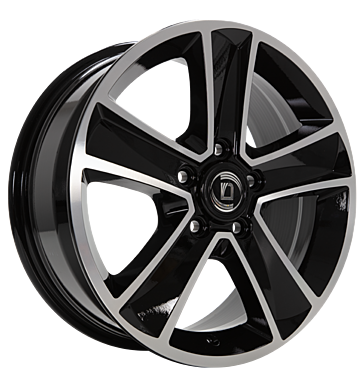 Diewe Wheels Mammut 5 7x17 ET45 5x114,3 66,1 Nero machined