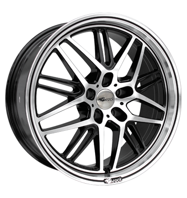 Brock B28 8,5x19 ET45 5x114,3 72,6 schwarz glanz vollpoliert