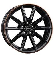 Borbet LX18 8x18 ET44 5x112 57,1 black matt rim copper