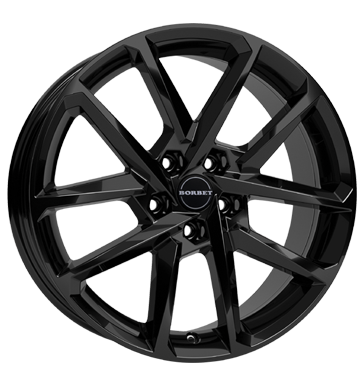 Borbet N 8x19 ET48 5x112 66,6 black glossy
