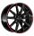 Borbet LX19 8x19 ET40 5x112 66,5 black glossy rim red