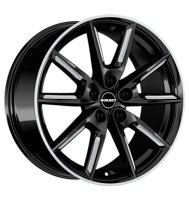 Borbet LX19 8x19 ET44 5x112 66,5 black matt silver spoke rim