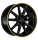 Borbet LX19 8x19 ET50 5x112 66,5 black matt rim yellow