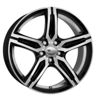 Brock B29 8x18 ET35 5x114,3 72,6 schwarz glanz vollpoliert