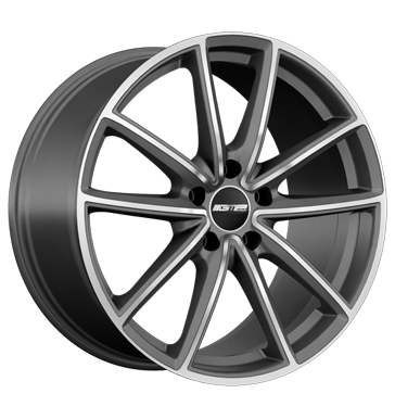 GMP Titan 11,5x21 ET61 5x130 71,6 anthracite diamond