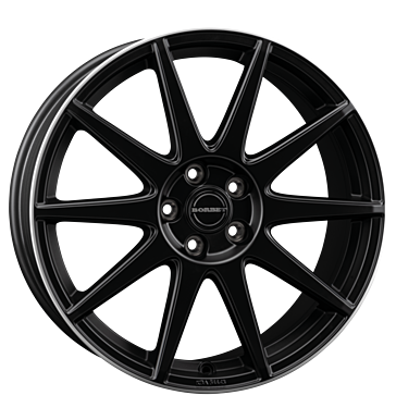 Borbet GTX 8x19 ET44 5x112 66,5 black matt rim silver