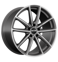 GMP Titan 9,5x21 ET65 5x130 71,6 anthracite diamond