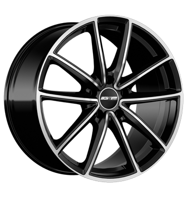GMP Titan 9,5x22 ET60 5x130 71,6 black diamond