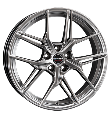 Borbet QX 8,5x20 ET45 5x112 66,5 hyper black silver