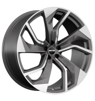 GMP Rebel 9x20 ET38 5x112 66,5 matt anthracite diamond