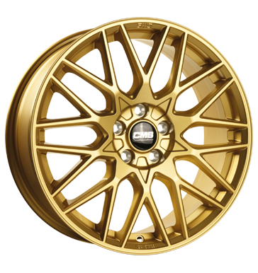 CMS C25 8x19 ET38 5x112 66,5 complete gold gloss
