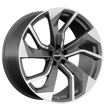 GMP Rebel 9x22 ET30 5x112 66,5 matt anthracite diamond