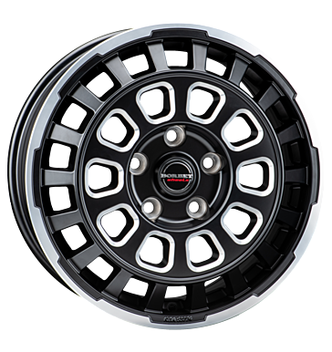 Borbet CW7 8x18 ET50 6x130 84,1 black rim window polished matt