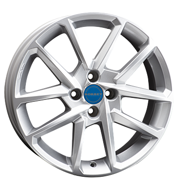 Borbet N 6,5x16 ET47 4x100 64 crystal silver