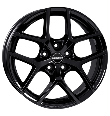 Borbet Y 8,5x20 ET45 5x112 66,5 black glossy
